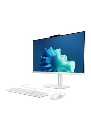 OmniStudio 24 Core 5 120U 8GB RAM 256GB SSD 23.8" FHD 75Hz Touch FreeDos Beyaz All in One Bilgisayar + Per4 USB Bellek
