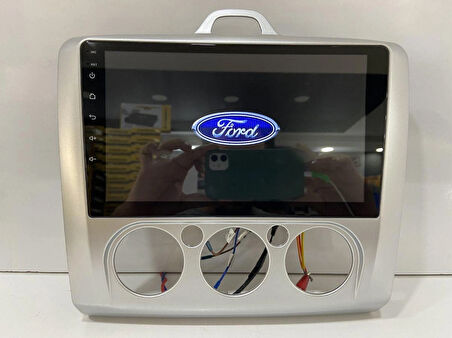 FOR-X FORD FOCUS 2 MANUEL(2005-2011)-9''ANDROİD GERÇEK 2+32 GB / 4 ÇEKİRDEK 1.6Ghz / WIFI 5.0Ghz / BT 5.4-KABLOSUZ CARPLAY-AHD HD GERİ GÖRÜŞ KAMERA HEDİYE