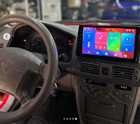 TOYOTA COROLLA (1999-2001)-9''ANDROİD GERÇEK 2+32 GB / 4 ÇEKİRDEK 1.6Ghz / WIFI 5.0Ghz / BT 5.4-KABLOSUZ CARPLAY-AHD HD GERİ GÖRÜŞ KAMERA HEDİYE