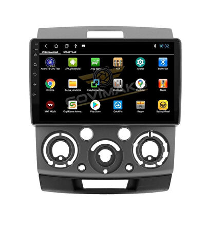 FOR-X FORD RANGER(2006-2010)-9''ANDROİD GERÇEK 2+32 GB / 4 ÇEKİRDEK 1.6Ghz / WIFI 5.0Ghz / BT 5.4-KABLOSUZ CARPLAY-HD GERİ GÖRÜŞ KAMERA HEDİYE