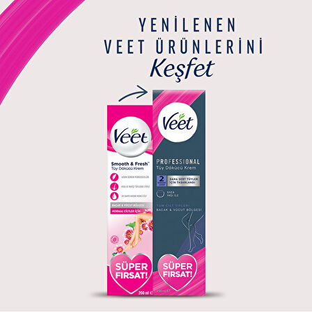 Veet Profesyonel Krem Promo Tüy Dökücü Krem 200 x 2