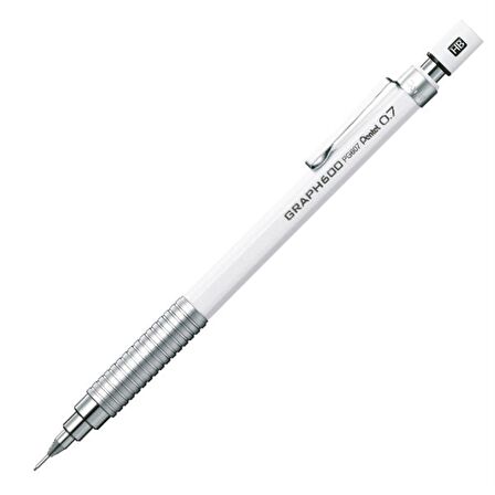 Pentel Graph 600 Versatil Kalem 0.7 mm (Beyaz)