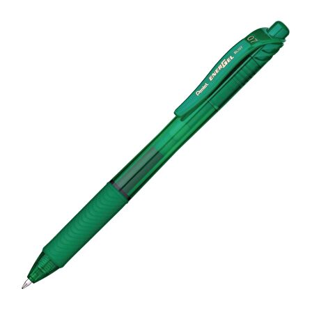 Pentel Energel 0.7mm Basmalı Jel Kalem Yeşil / BL107-D