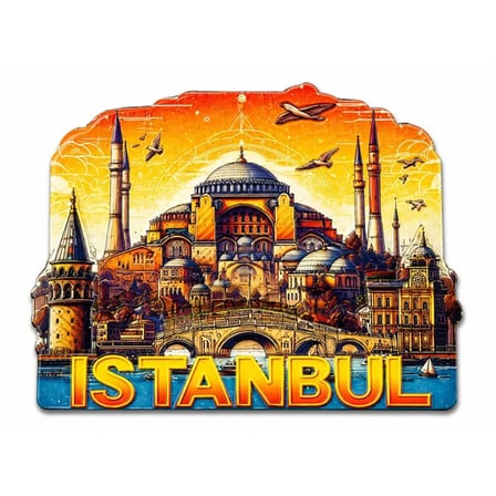 İstanbul Temalı Silikon Buzdolapı Süsü Magnet Alk5378