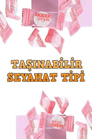 Sıkıştırılmış Yüz Maskesi Dıy Kağıt Maske Tabletleri 100 Adet