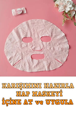 Sıkıştırılmış Yüz Maskesi Dıy Kağıt Maske Tabletleri 100 Adet