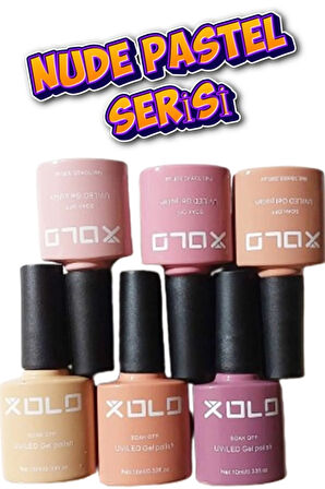 Nude Pastel Kalıcı Oje Seti 6x10ML 6 Farklı Renk Soak Of Polish Gel
