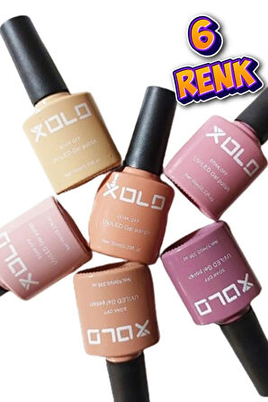 Nude Pastel Kalıcı Oje Seti 6x10ML 6 Farklı Renk Soak Of Polish Gel