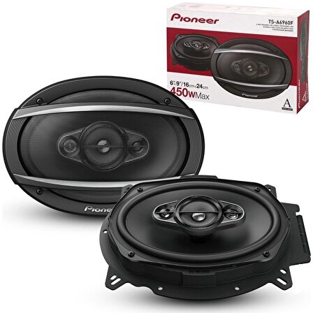 Pioneer TS-A6960F 450W 4 Yollu 6 incx9 inc Oval Hoparlör