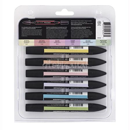 Winsor&Newton Promarker 6lı Set Pastel Tones