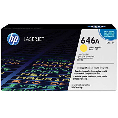 Hp 646A-CF032A Sarı Orijinal Toner