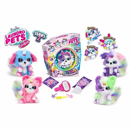 Cutekins Laundro Pets Sürpriz Peluş (Seri 2)