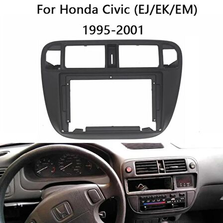 HONDA CİVİC İES- 1996-2001 ARASI-9'' MULTİMEDYA ÇERÇEVESİ-DİREKSİYON UYUMLU TEKNİK DESTEKLİ