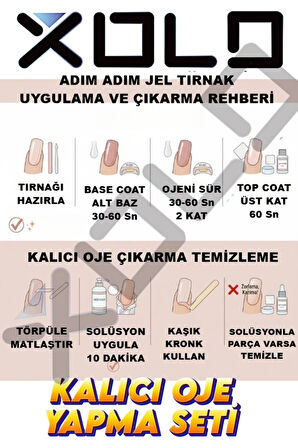 Kalıcı Oje Yapma Seti 20 Parça Nude Serisi Top Base Top Coat Solüsyon Kronk Törpü Uv Led Seti