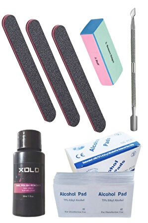 Kalıcı Oje Yapma Seti 20 Parça Nude Serisi Top Base Top Coat Solüsyon Kronk Törpü Uv Led Seti