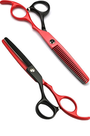 Samuray Dragon Kuaför Berber Makas Seti Düz ve Ara Makas 6.5 inç 17cm XLQ509