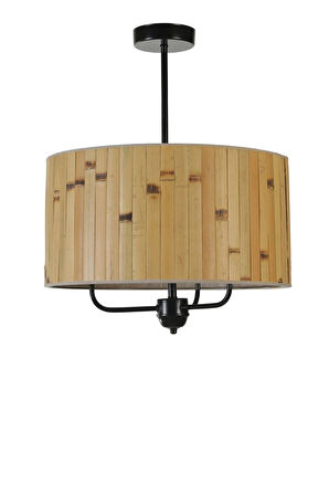 BAMBU 02 ABAJURLU 3 LÜ SARKIT AVİZE