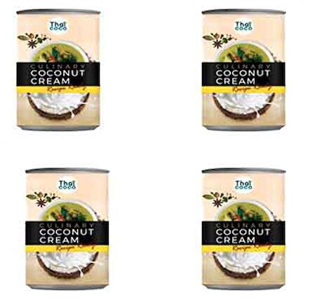 Thai Coco Hindistan Cevizi Kreması 400 ml 4 Adet