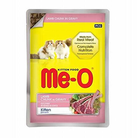 Meo Kuzu Etli Yavru Kedi Pouch Konservesi 12x80 Gr 