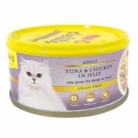 ME-O DELİTE TON BALIK VE TAVUKLU TAHILSIZ KEDİ KONSERVESİ 80 GR X 24 ADET