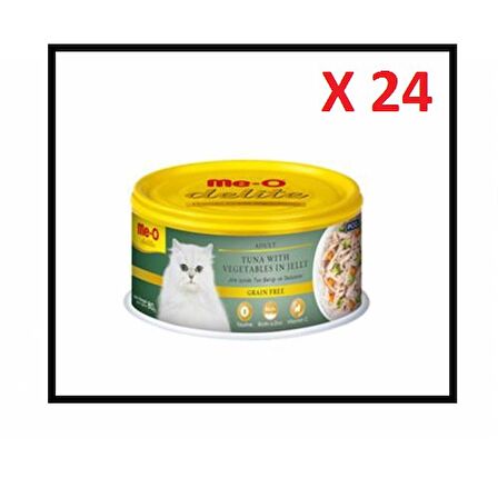 ME-O DELİTE TON BALIKLI SEBZELİ TAHILSIZ KEDİ KONSERVESİ 80 GR 24 ADET
