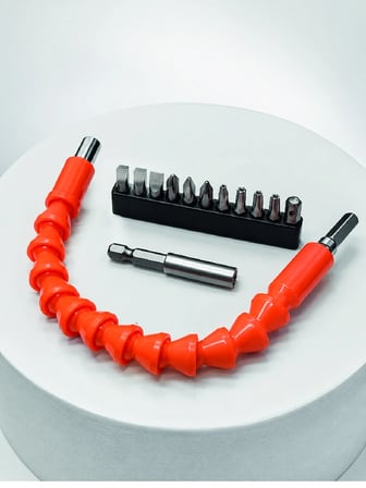 12 Parça Esnek Bits Uç Seti 300 Mm Esnek Şaftlı Tornavida Uç Seti