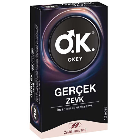 Okey Gerçek Zevk 12 li Prezervatif