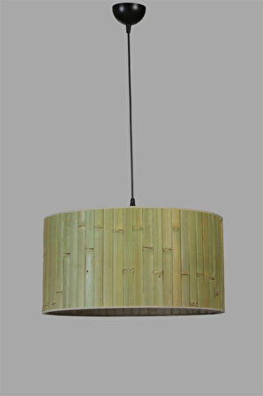 BAMBU 03 ABAJURLU TEKLİ SARKIT AVİZE
