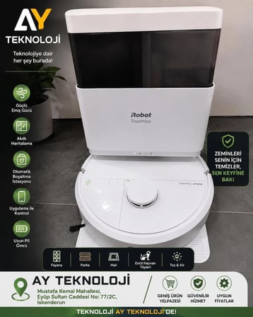 İROBOT ROBOT SÜPÜRGE İSTASYONLU