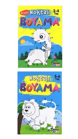 3-4 Ve 5-6 Yaş Noktalı Boyama 2 Kitap