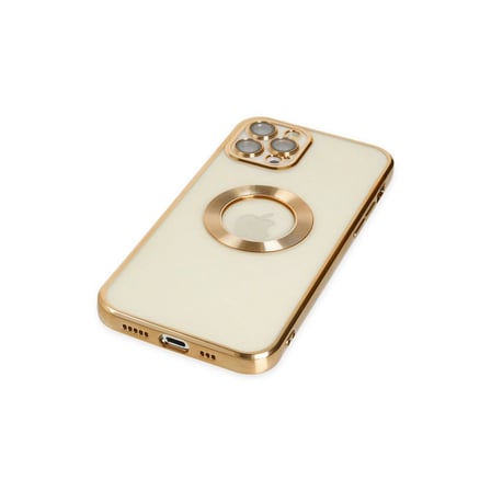 Apple İphone 12 Pro Kılıf Slot Silikon - Gold
