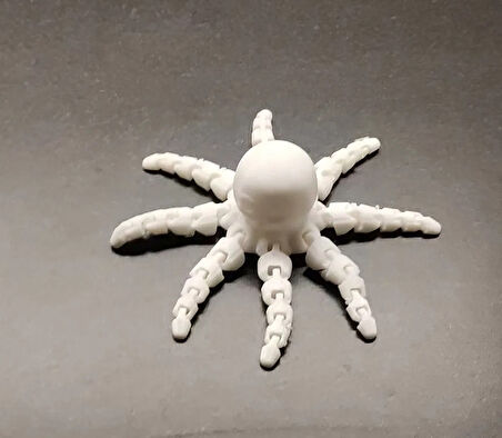 12CM Ufak Hareketli Örümcek Balığı PLA Doğal Malzeme MD2