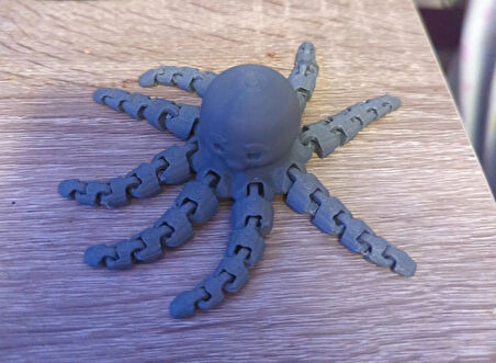 12CM Ufak Hareketli Örümcek Balığı PLA Doğal Malzeme MD3