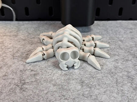 12CM Ufak Hareketli Örümcek PLA Doğal Malzeme MD3