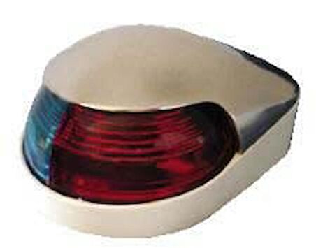Baş/Sancak/İskele feneri, paslanmaz çelik. 12V/8W 