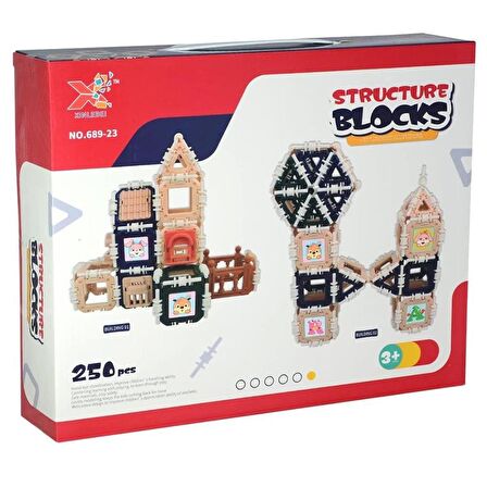 Structure Blocks 3D Puzzle Yapı ve Tasarım Blokları 250 Parça