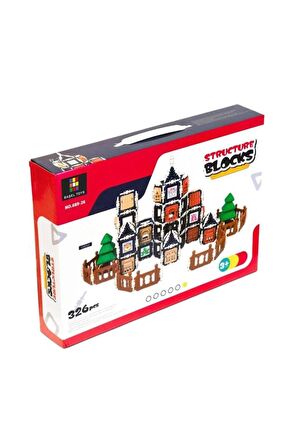 Bigstoy Structure Blocks 3d Puzzle Yapı Ve Tasarım Blokları Eğitici Oyuncak 326 Parça