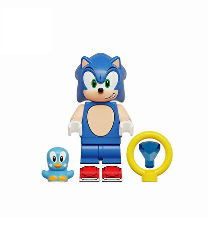 Sonic Game Video Mini Figür Mavi Kirpi C-004