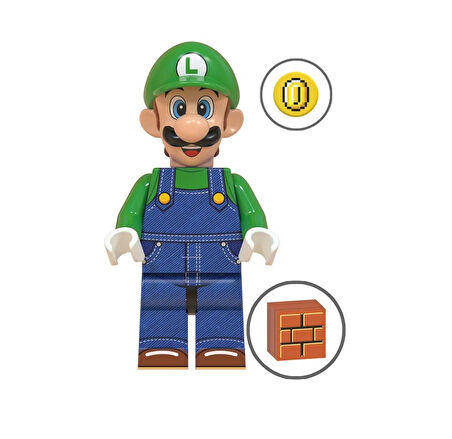 süper mario movie mini figür Luigi X-487