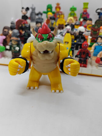 süper maryo movie Dev mini figür King Bowser 