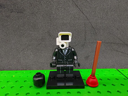 Şikibi mini figür  beyaz Cameraman  G-009