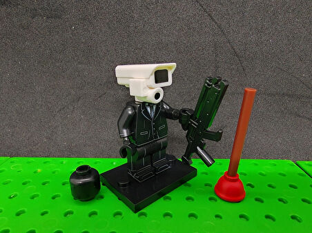 Şikibi mini figür  beyaz Cameraman  G-009