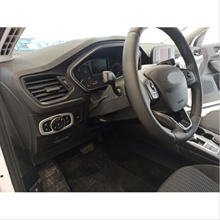 Ford Focus 2019+ Uyumlu Kontrol Panel Kaplama Silver (ABS)