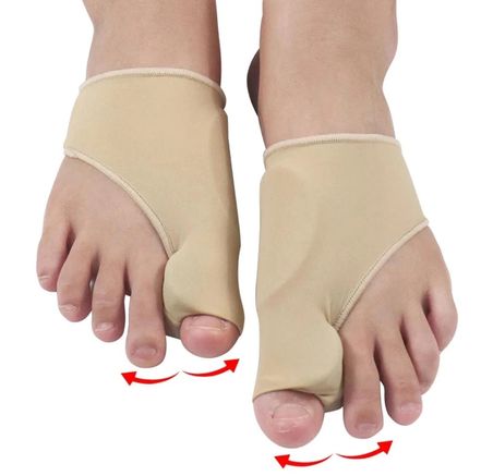 Silikon Destekli / Yastıklı Halluks Valgus İzolasyon Jel Ayak Koruyucu – Ayak Parmak Ayırıcı | Yumuşak Bunion Düzeltici | Parmak Hizalama ve Günlük Konfor Desteği 1 ÇİFT BEDEN : L (39-43)
