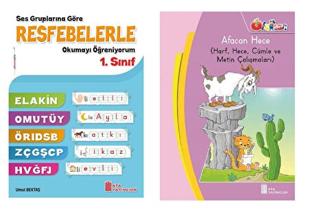 1.Sınıfa Hazırlık Afacan Hece + Resfebelerle Okumayı Öğreniyorum