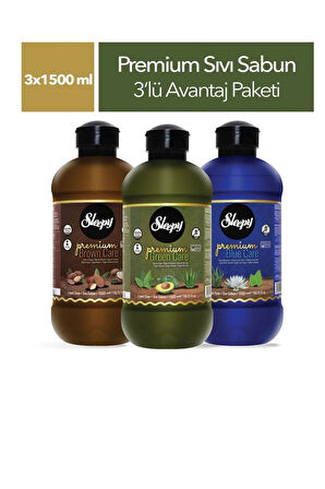 Premium Sıvı Sabun Green care 3’lü Avantaj Paketi 3x1500 Ml