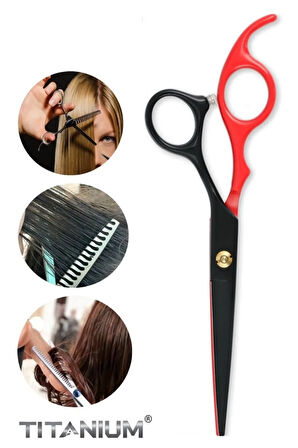 Red Dragon Düz Uçlu Saç Kesim Makası Kuaför Berber Profesyonel