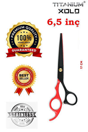 Red Dragon Düz Uçlu Saç Kesim Makası Kuaför Berber Profesyonel