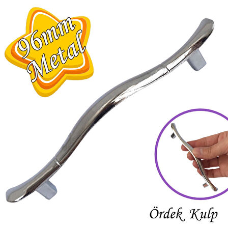 Ördek kulp Krom 96 mm Kulp Mobilya Mutfak Dolabı Çekmece Dolap Kapak Kulpu Kulbu Metal Kulpları