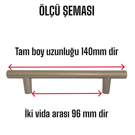 Boy Kulp Saten 96 mm Kulp Mobilya Mutfak Dolabı Çekmece Dolap Kapak Kulpu Kulbu Metal Kulpları